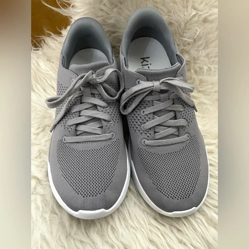 Kizik Lima Hands Free Slip On Comfort Shoes Sneakers Gray Men's 8.5 Women's 10